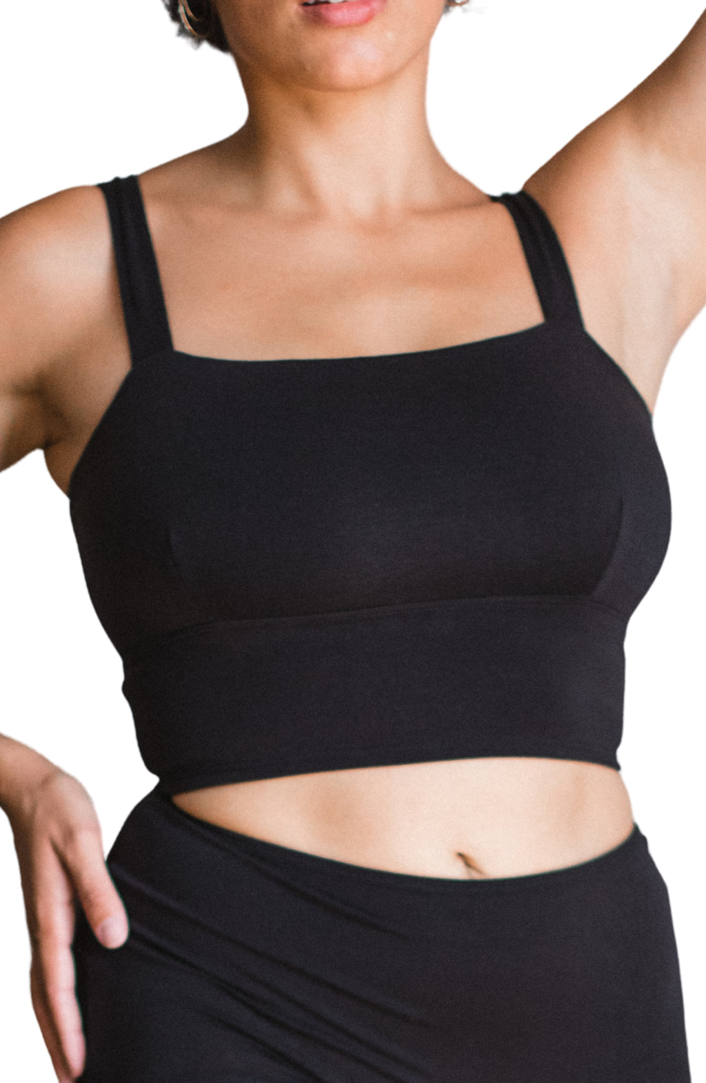 Organic Cotton Square Neck Bralette