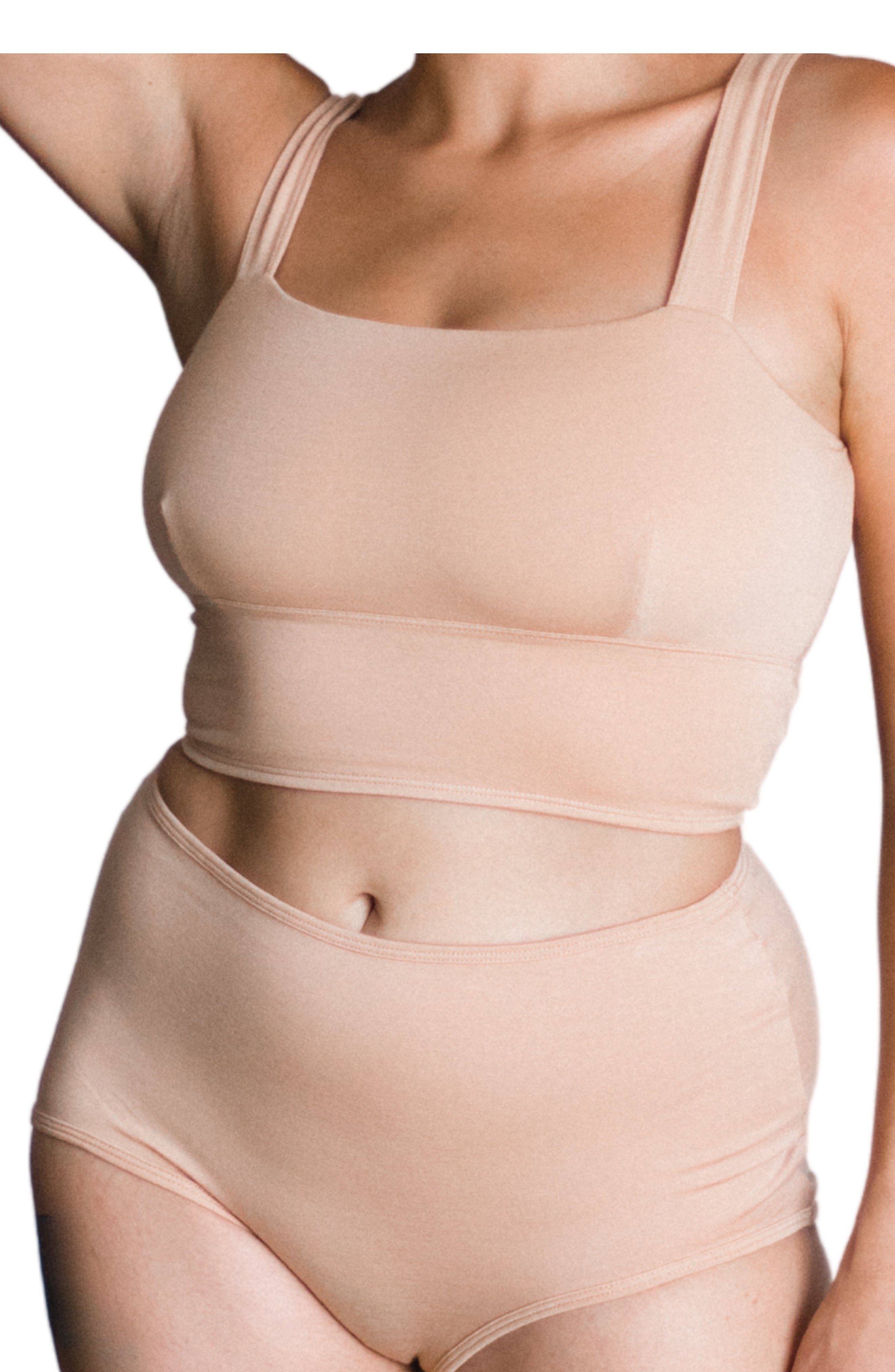 Organic Cotton Square Neck Bralette