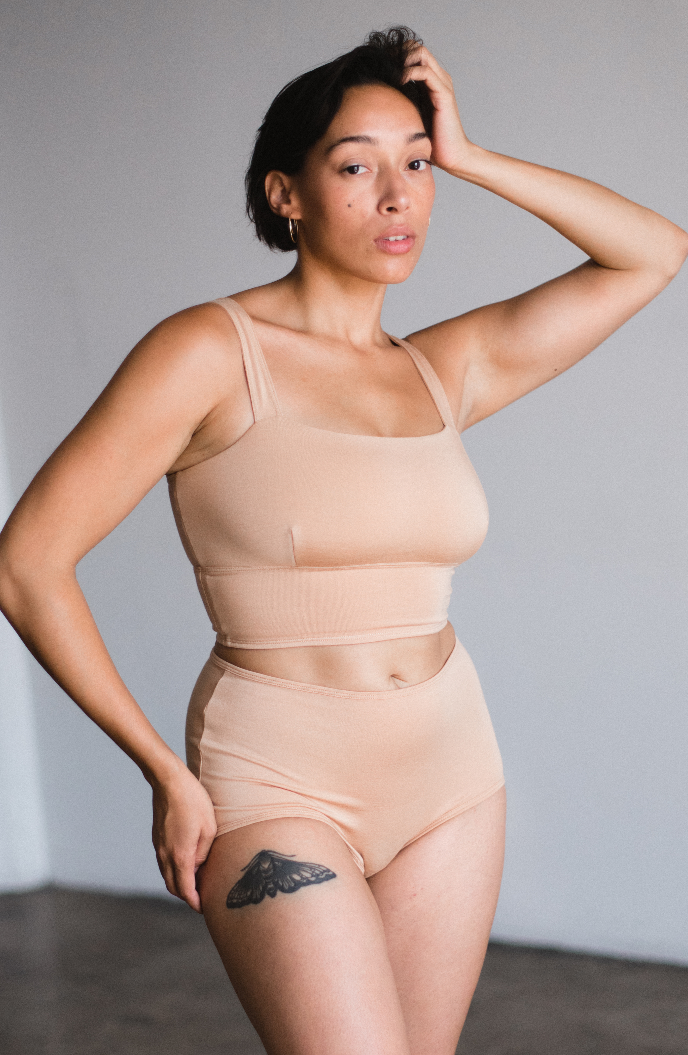 Organic Cotton Square Neck Bralette