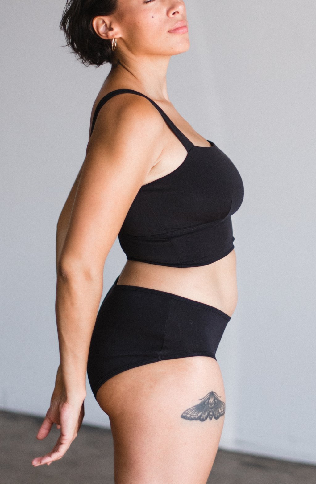 Organic Cotton Square Neck Bralette